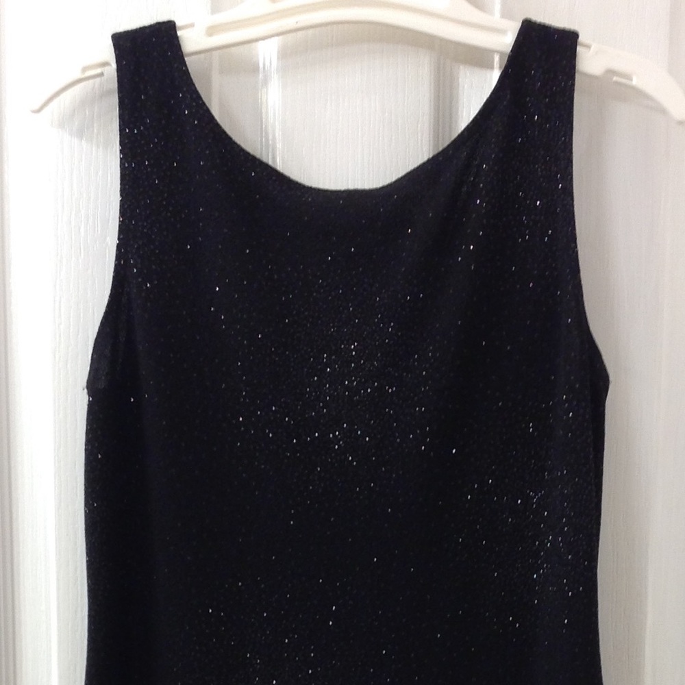 🥂🍾 STRETCHY Dark Black w/ Sparkles Evening Gown